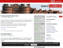 Tablet Screenshot of historyluebeck.de